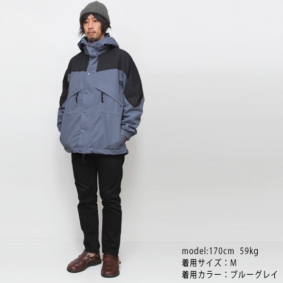 Nasngwam ナスングワム｜EIGER JACKET (ブルーグレイ)(マウンテンパーカー)