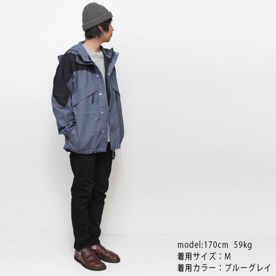 Nasngwam ナスングワム｜EIGER JACKET (ブルーグレイ)(マウンテンパーカー)