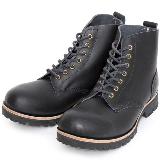 William Lennon ウィリアムレノン｜#107 Field Boots (ブラックスムース)(ワークブーツ フィールドブーツ)の2枚目の画像
