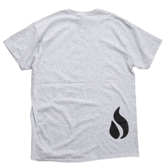 【OUTFLOW アウトフロー】Dover's art T-shirt (Dover Abrams)(プリントTシャツ)(ヘザーグレイ)の2枚目の画像