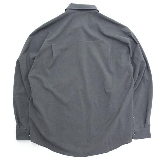 LAMOND ラモンド|LMS062 BOLD SHARI SHIRT JACKET (グレイ LAMOND ラモンド|LMS062 BOLD SHARI SHIRT JACKET (グレイ