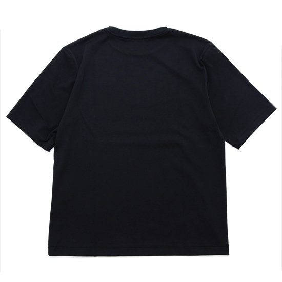 LAMOND ラモンド｜SUVIN COTTON 五分 TEE (ブラック)(五分袖Tシャツ)の2枚目の画像