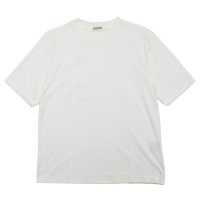 LAMOND ラモンド｜SUVIN COTTON 五分 TEE (ホワイト)(五分袖Tシャツ)