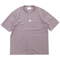 remilla レミーラ｜コルトネックシャツ (サンドピンク)(ほぼノーカラーシャツ)