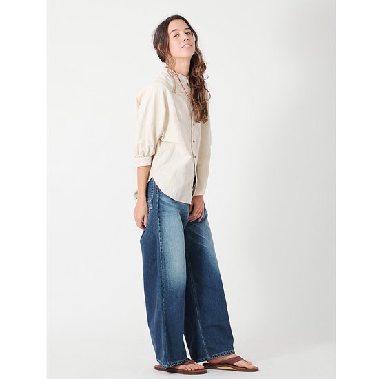 GO HEMP ゴーヘンプ｜レディース WIDE DENIM PANTS (ユーズド