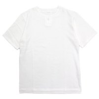 SPINNER BAIT スピナーベイト｜ミニ裏毛 １ボタン ヘンリー (ホワイト)(Tシャツ)