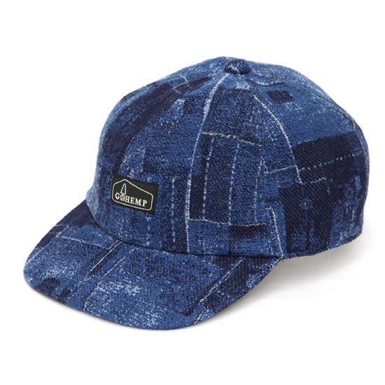 GOHEMP ゴーヘンプ｜INDIGO OLD CLOTH PANEL CAP (インディゴ)(キャップ)