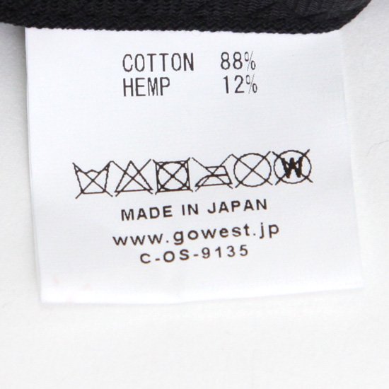 GOHEMP ゴーヘンプ｜INDIGO OLD CLOTH PANEL CAP (インディゴ)(キャップ)