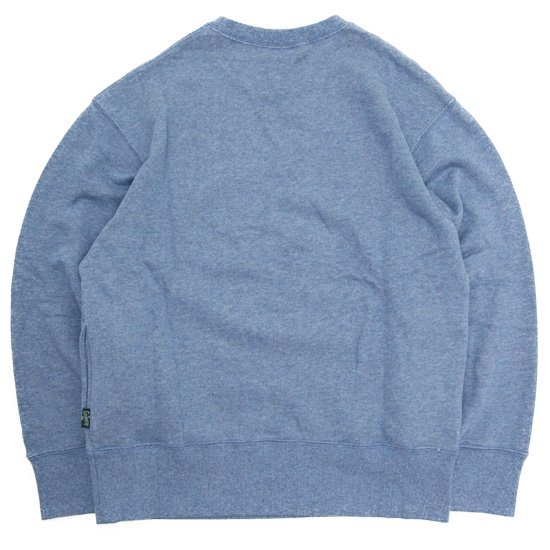 GO HEMP ゴーヘンプ｜HEMP CREW POCKET SWEAT (アッシュブルー)(セット