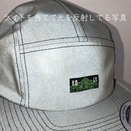 【KM4K カモシカ】JET CAP LF(リフレクター生地)(BLACK)(ジェットキャップ)(反射)(撥水)