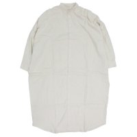 A HOPE HEMP アホープヘンプ｜レディース Hemp Flannel Gathered Shirt OP (ナチュラル)(ワンピース)