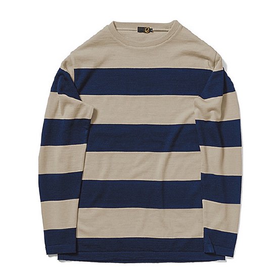 GREENCLOTHING グリーンクロージング 22-23 WOOL LAYER BEIGE/NAVY JAU