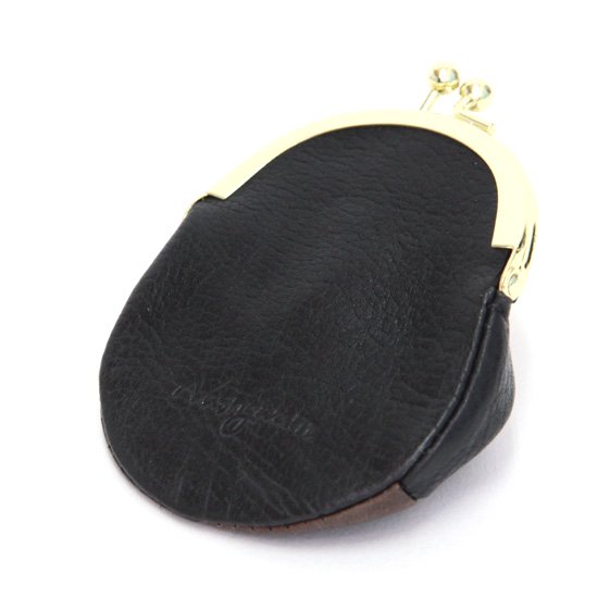 Nasngwam ナスングワム｜BASEBALL CAP COIN CASE (ブラック)(パッチワークレザーコインケース)の2枚目の画像