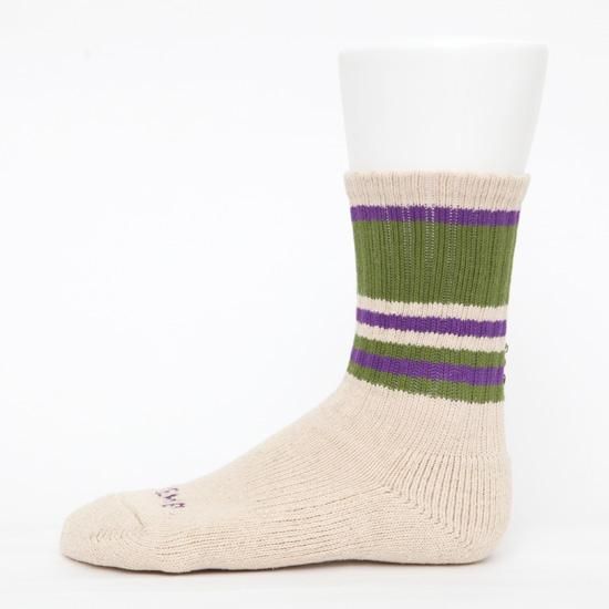 GOHEMP إסRANDOM LINE CREW SOCKS (ѥ 롼å)2ܤβ