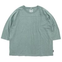GOHEMP ゴーヘンプ｜WIDE FOOTBALL TEE (フェアグリーン)(ワイドフットボール 七分袖Tシャツ)