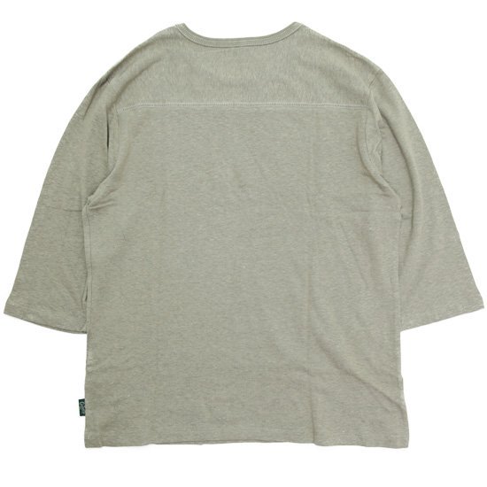GOHEMP ゴーヘンプ｜FOOTBALL TEE (サンドストーン)(フットボール 七分袖Tシャツ)の2枚目の画像