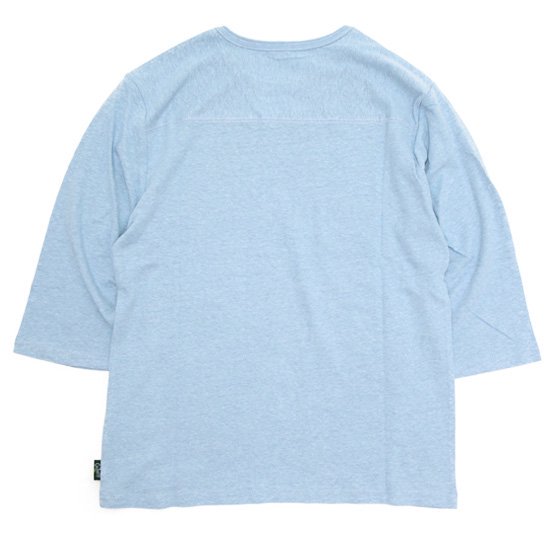 GOHEMP ゴーヘンプ｜FOOTBALL TEE (スカイブルー)(フットボール 七分袖Tシャツ)の2枚目の画像