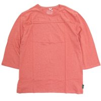 GOHEMP ゴーヘンプ｜FOOTBALL TEE (ピーチエコー)(フットボール 七分袖Tシャツ)