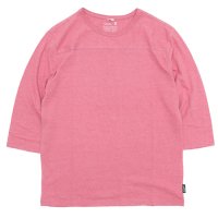 GOHEMP ゴーヘンプ｜FOOTBALL TEE (ローズウォーター)(フットボール 七分袖Tシャツ)