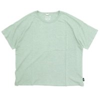 GOHEMP ゴーヘンプ｜WIDE PK TEE (ペールグリーン)(ワイドポケットTシャツ)