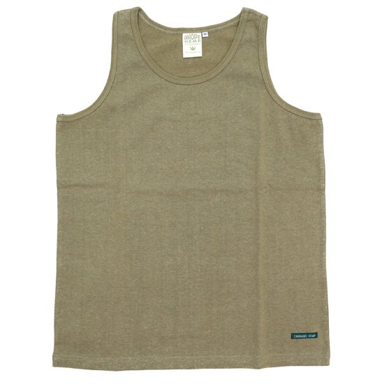 A HOPE HEMP アホープヘンプ｜Regular Tank Top (オールドバンブー)(ヘンプコットン タンクトップ)