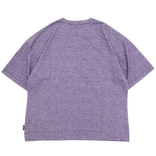 GOHEMP ゴーヘンプ｜HEATHER WIDE SLIT TEE (ヴァイオレット