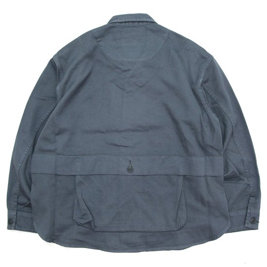 GOHEMP ゴーヘンプ｜TRAVEL CARGO SHIRTS (クールグレイ)(背面にポケットのあるジャケット)の2枚目の画像