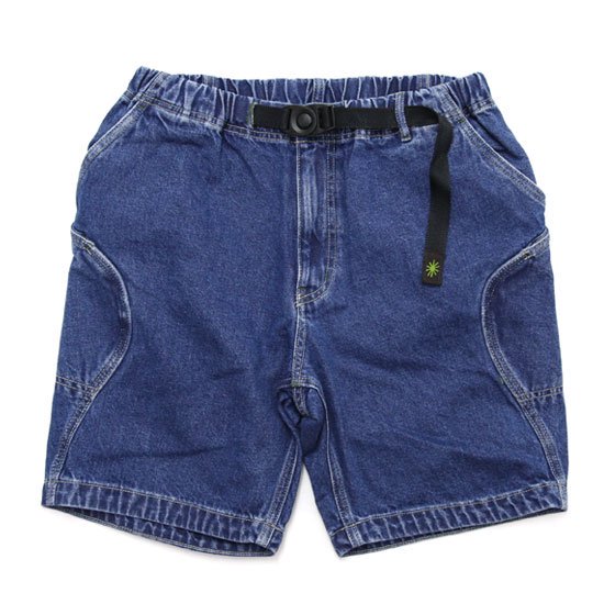 GOHEMP ゴーヘンプ｜DENIM HIGH EXPLORER SHORTS (ユーズドウォッシュ)(デニムショーツ)