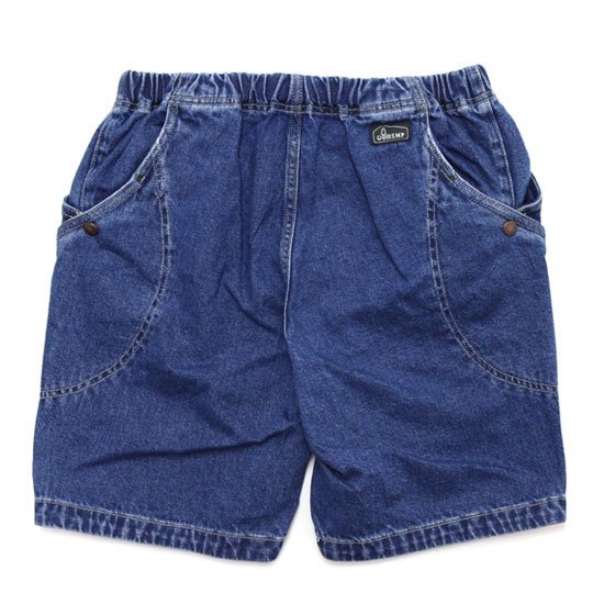 GOHEMP ゴーヘンプ｜DENIM HIGH EXPLORER SHORTS (ユーズドウォッシュ)(デニムショーツ)