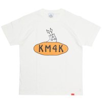 【KM4K カモシカ】LOGO T's (ナチュラル)(オーガニックコットン)