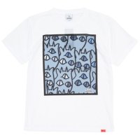 【KM4K カモシカ】PARADICE T'S 化繊Tシャツ (ホワイト)(吸水速乾)(2022)