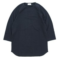 SPINNER BAIT スピナーベイト｜ミニ裏毛 ラグラン七分袖 (スミクロ)(七分袖Tシャツ)