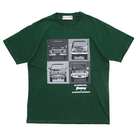 Jimny×WILDERNESS EXPERIENCE｜スズキ ジムニー DNA TEE (グリーン)(プリントTシャツ)