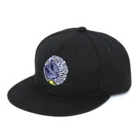 【THE OHTER ONE ジアザーワン】刺繍キャップ flat visor cap 22 (ブラック) (キャップ) 