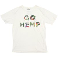 GOHEMP ゴーヘンプ｜VEGE & HERB LOGO BASIC S/S TEE (ナチュラル)(プリントTシャツ)