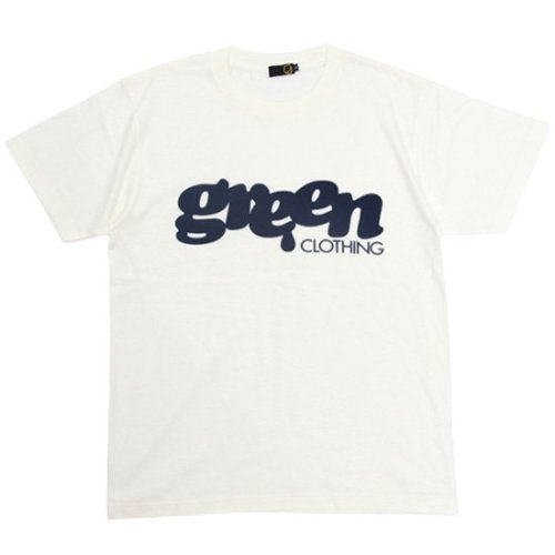 【GREEN CLOTHING グリーンクロージング】2022 #1 LOGO (キナリ)(ロゴプリントTシャツ)