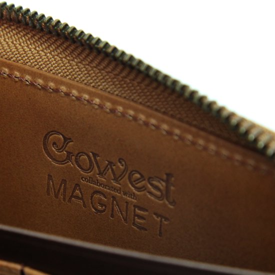 GOWEST ゴーウエスト｜×MAGNET LONG WALLET (ウェーブ)(スキモレザー 長財布)