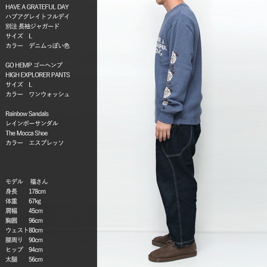 GOHEMP ゴーヘンプ｜HIGH EXPLORER PANTS INDIGO (ユーズド