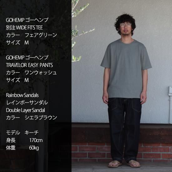 GOHEMP ゴーヘンプ｜TRAVELOR EASY PANTS INDIGO (ユーズドウォッシュ