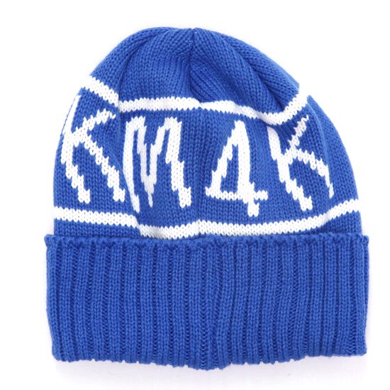 【KM4K カモシカ】TEAM MANAGER BEANIE 8 (BLUE ブルー)(ニット帽)の2枚目の画像