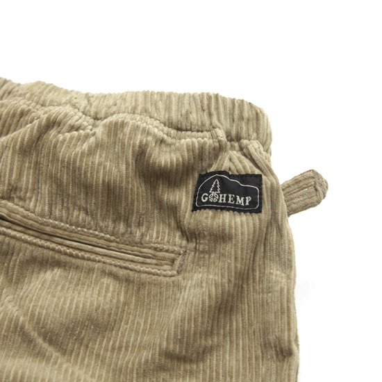 GOHEMP ゴーヘンプ｜CORDUROY EQUIPMENT EASY PANTS (ハニーサンド)(フルレングス イージーパンツ)