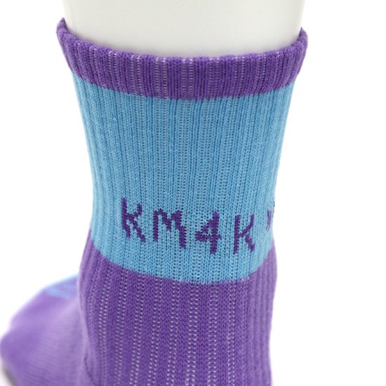 【KM4K カモシカ】SOX (ラベンダー/ライトブルー)(ソックス 靴下)