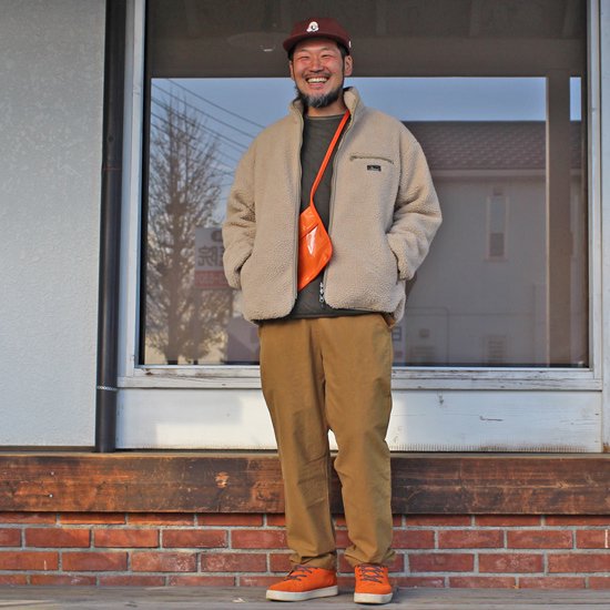 GOHEMP ゴーヘンプ｜BROWN LODGE JACKET (クラウドブルー)(ボアジャケット)