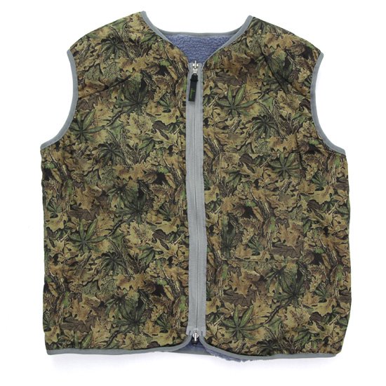 GOHEMP ゴーヘンプ｜BROWN LODGE VEST (クラウドブルー)(ボアフリース ベスト)