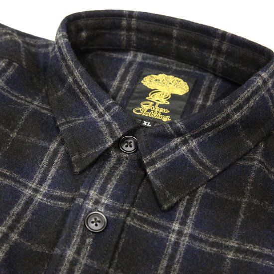 【GREEN CLOTHING グリーンクロージング】WOOL FLANNEL SHIRTS (ウールフランネルシャツ)