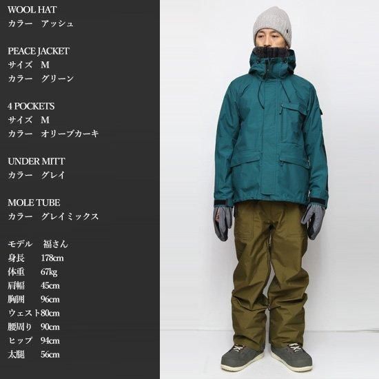 【新品】GREEN CLOTHING OGA JKT GRAY/PSTCHスノーボードウェア