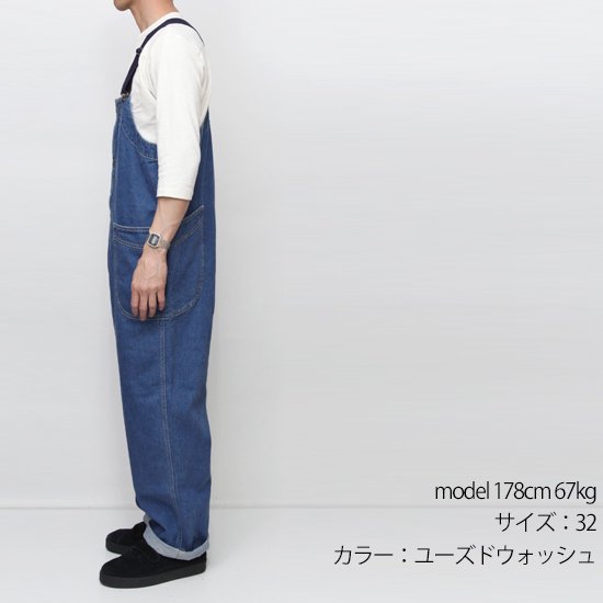 GOHEMP ゴーヘンプ｜TUBE VENDOR ALL PANTS INDIGO (ワンウォッシュ)(オーバーオール)