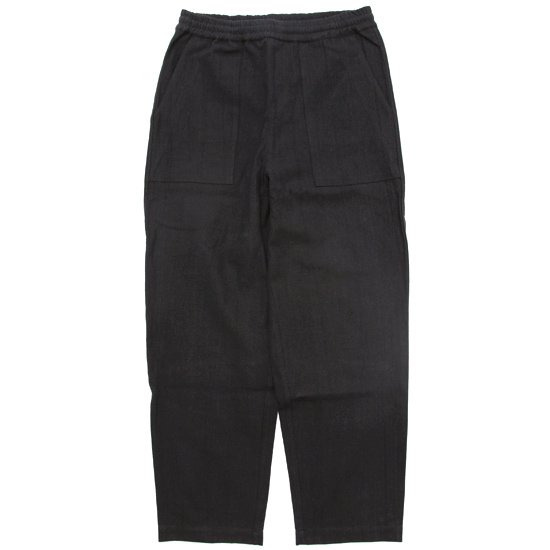 A HOPE HEMP アホープヘンプ｜Canvas Baker Easy Pants (ブラック)(イージーパンツ)