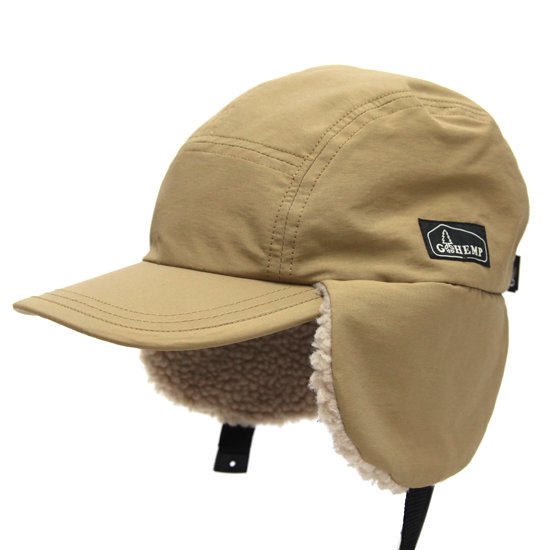 GOHEMP ゴーヘンプ｜FLYING BOA CAP (ヘーゼルナッツ)(イヤーフラップキャップ)