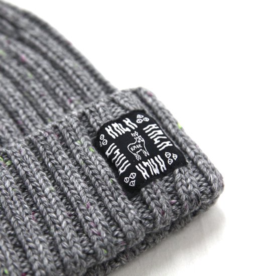 【KM4K カモシカ】HIKER BEANIE (グレイ)(ニット帽)